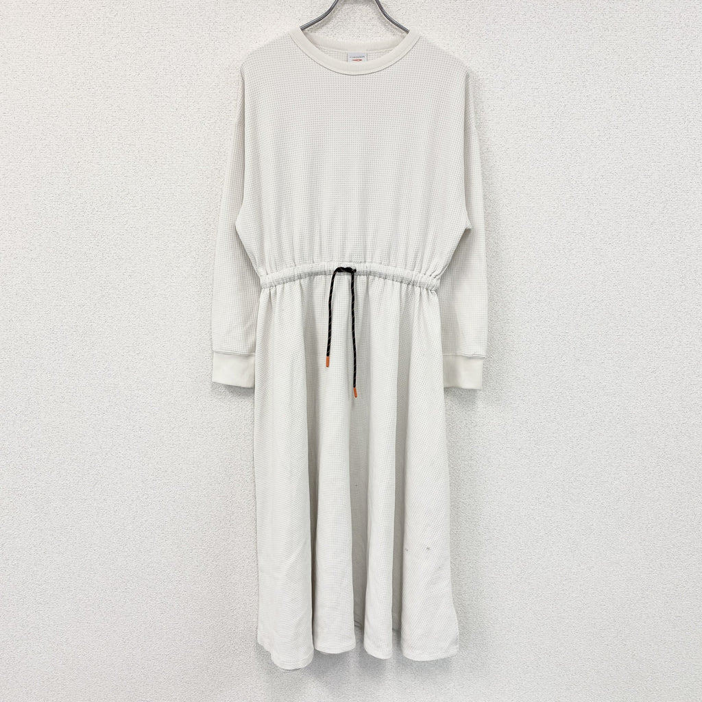 TIGORA BEAMS DESIGN　ワンピース　ワッフル生地　白　ホワイト　古着