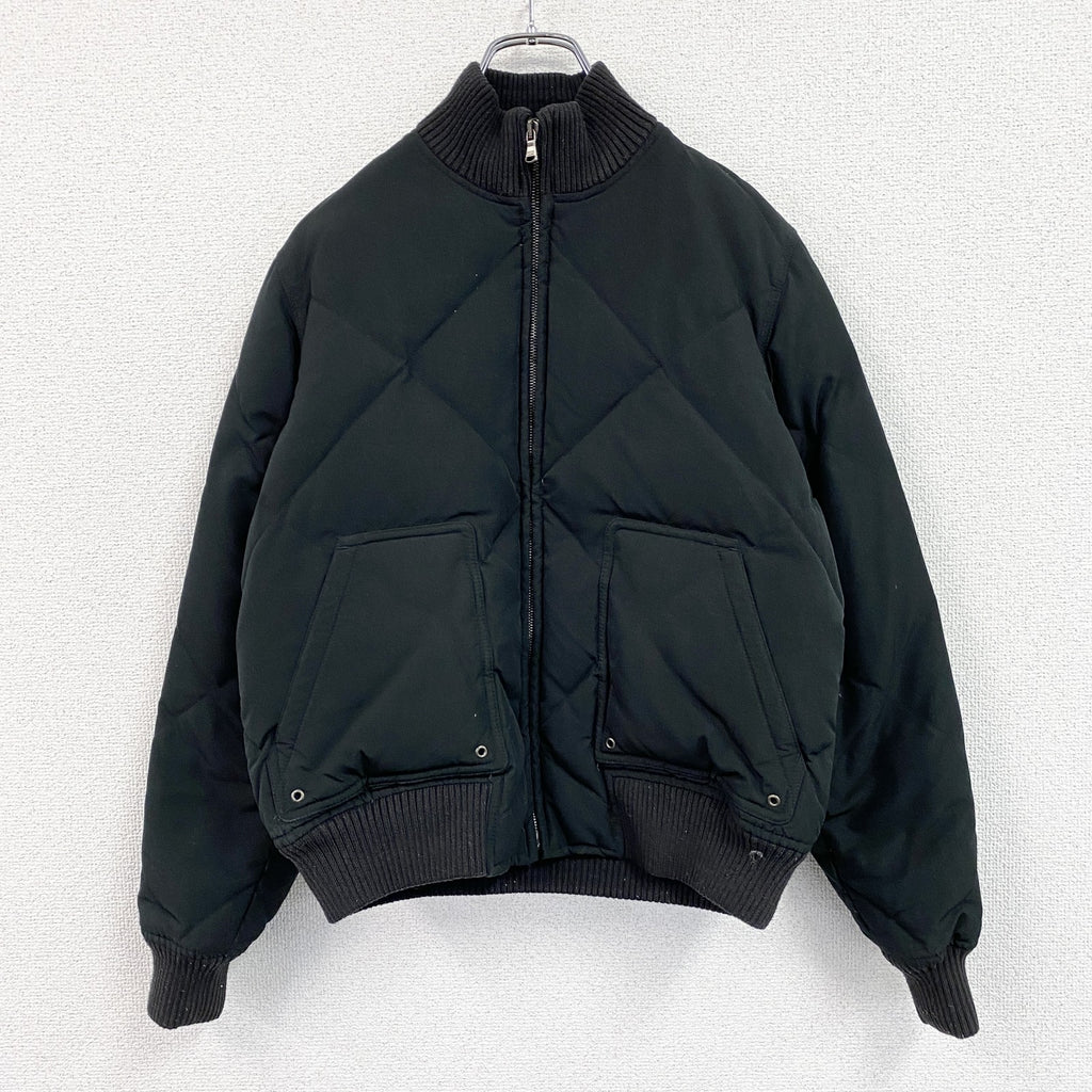 RALPH LAUREN　ラルフローレン　キルティングダウンジャケット　ダウン90%　黒　ブラック　9サイズ　古着