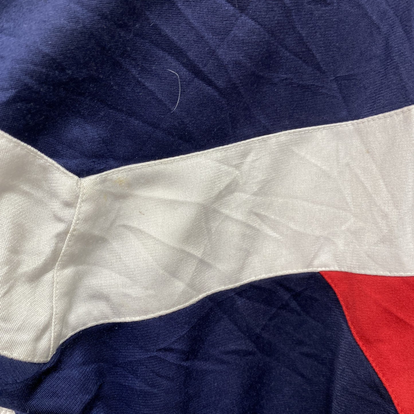 ～90s　adidas　アディダス　トラックジャケット/ジャージ　ヴィンテージ　マルチカラー　紺　ネイビー　Mサイズ