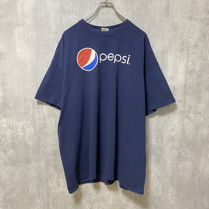 古着 used　GILDAN　ギルダン　半袖プリントTシャツ　pepsi　ペプシコーラ　ネイビー　ビッグシルエット　2XLサイズ