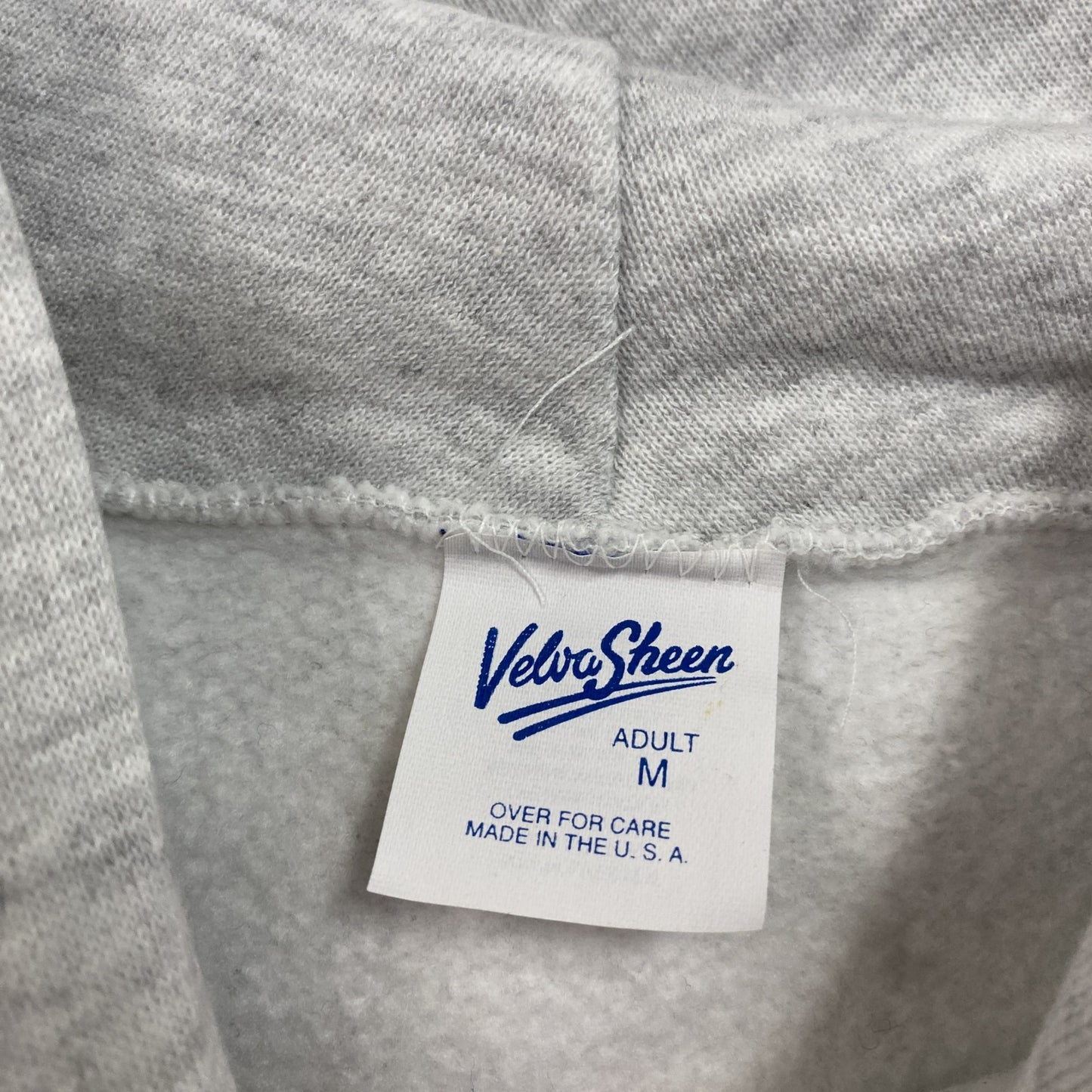 80s～　Velva Sheen　Disney　ミッキーマウス　スウェットパーカー/フーディー　霜降りグレー　Mサイズ