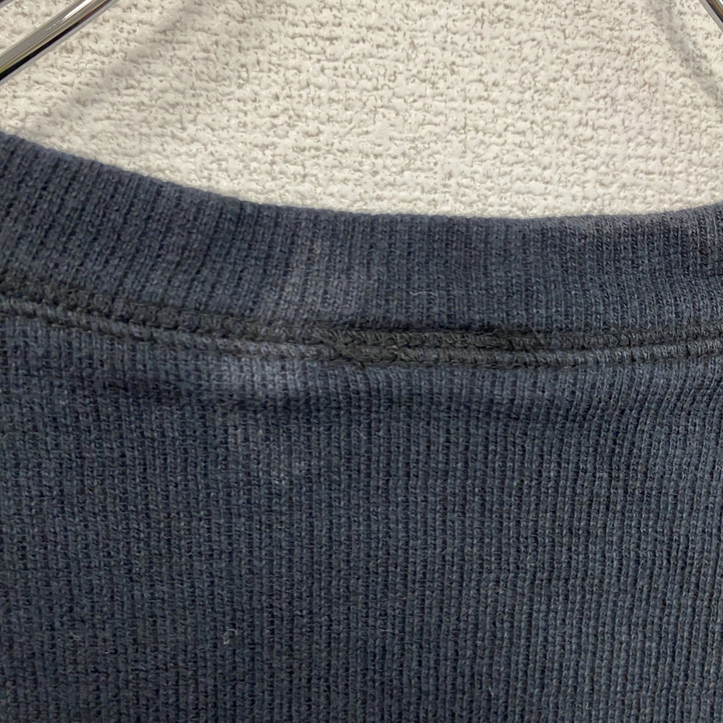 90s　NIKE　ナイキ　コットンニットベスト　刺繍ロゴ　スウッシュ　ヴィンテージ　黒　ブラック　Lサイズ