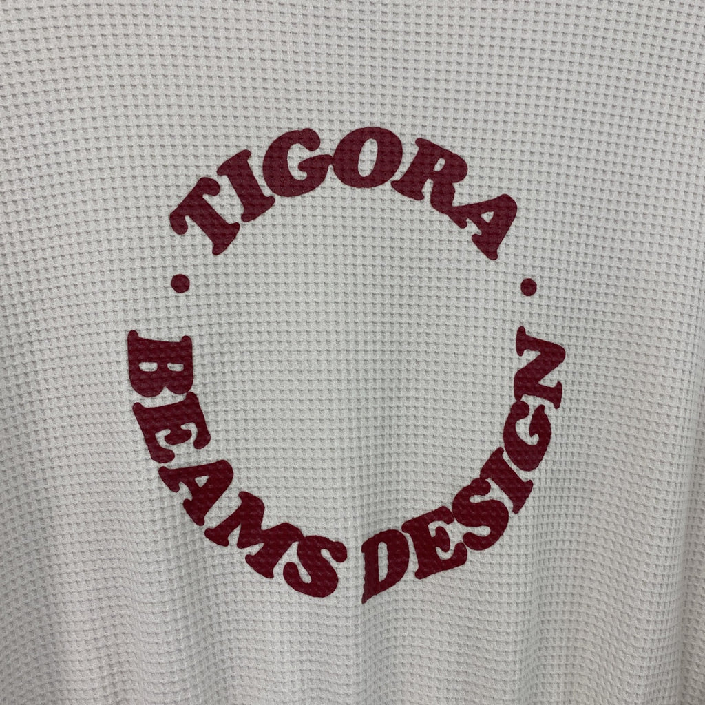 TIGORA BEAMS DESIGN　ワンピース　ワッフル生地　白　ホワイト　古着