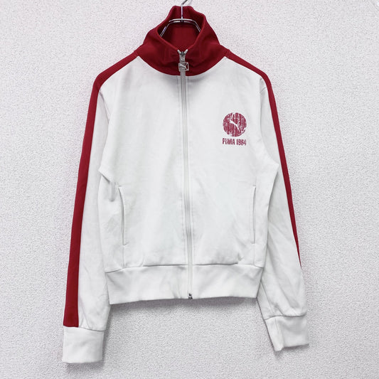 90s　PUMA　プーマ　トラックジャケット/ジャージ　ヴィンテージ　白　ホワイト　Mサイズ