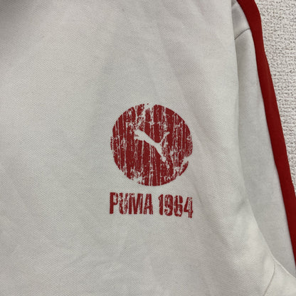 90s　PUMA　プーマ　トラックジャケット/ジャージ　ヴィンテージ　白　ホワイト　Mサイズ