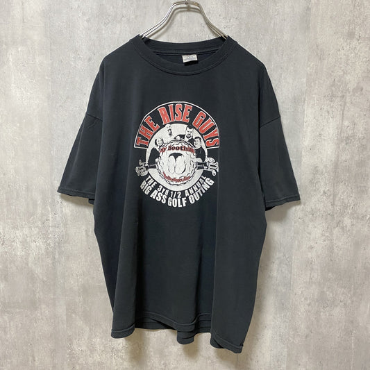 古着 used　JERZEES　ジャージーズ　半袖プリントTシャツ　バックプリント　ゴルフ　黒　ビッグシルエット　XLサイズ