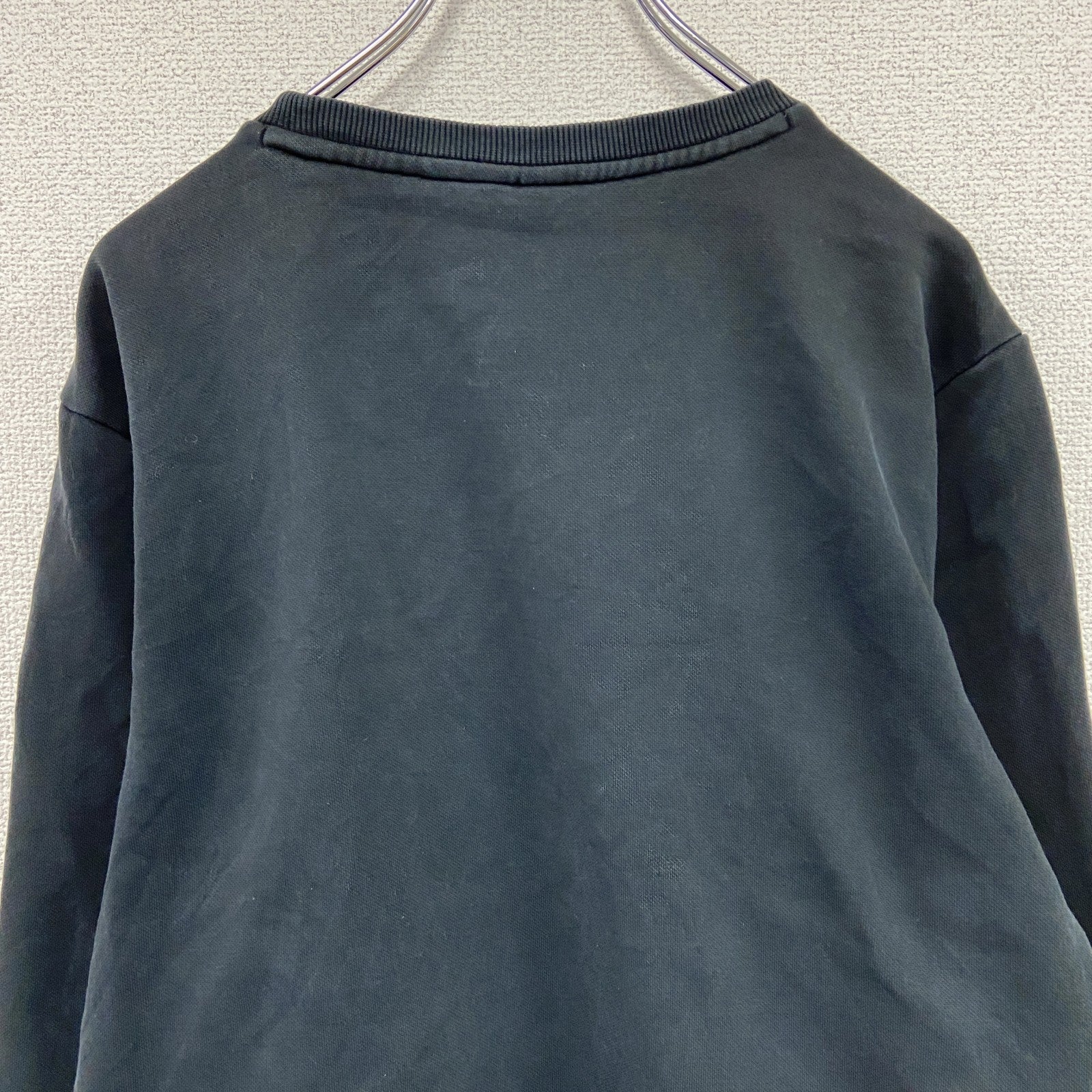 PUMA　プーマ　スウェット/トレーナー　デカロゴ　スポーツミックス　ストリート　クルーネック　黒　ブラック　Sサイズ　古着