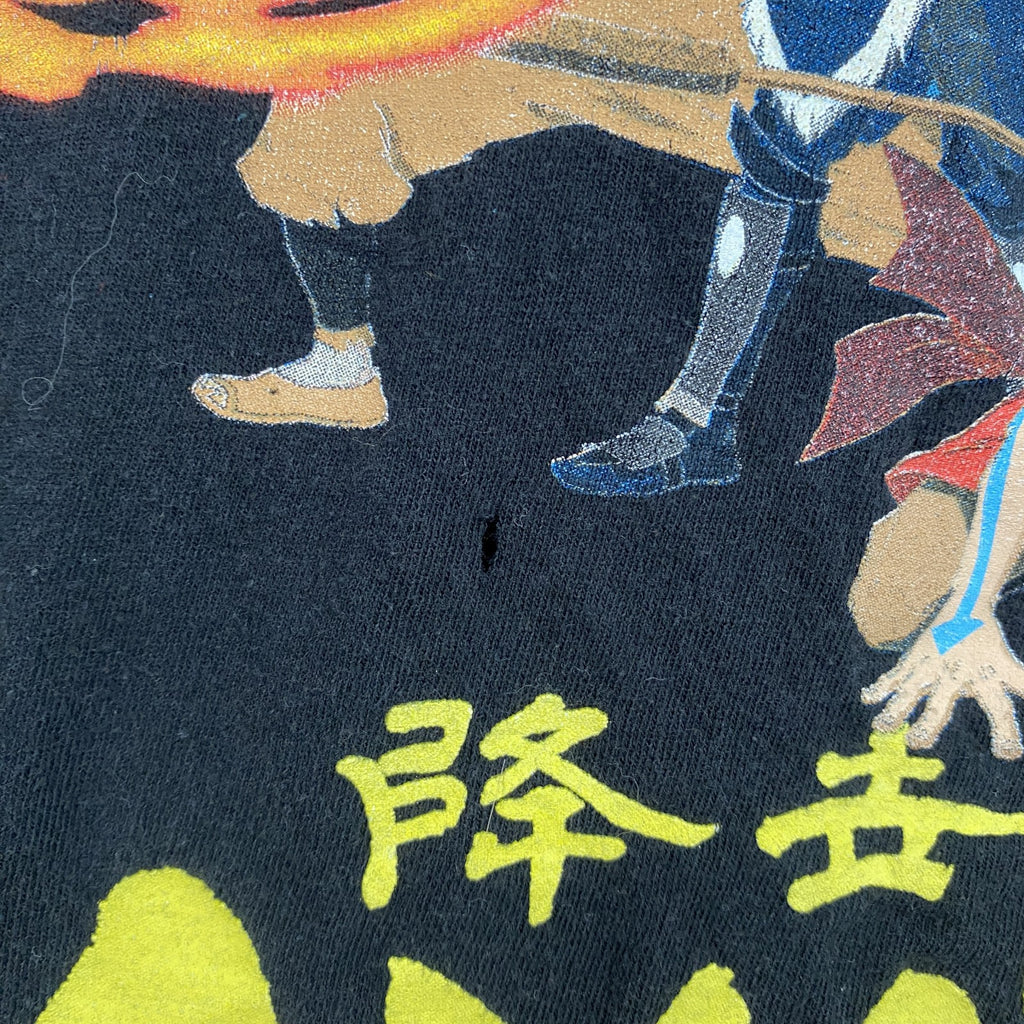 アバター 伝説の少年アン　AVATAR　半袖アニメプリントTシャツ　レトロ　クルーネック　黒　ブラック　Mサイズ　古着
