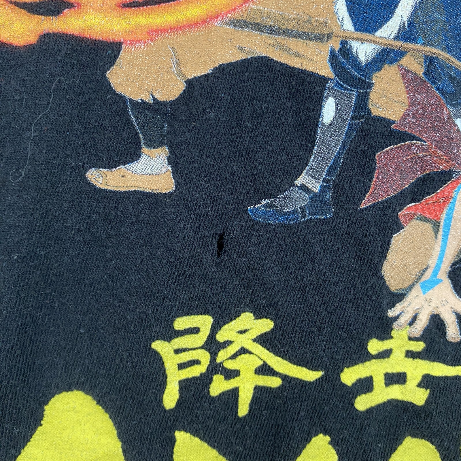 アバター 伝説の少年アン　AVATAR　半袖アニメプリントTシャツ　レトロ　クルーネック　黒　ブラック　Mサイズ　古着