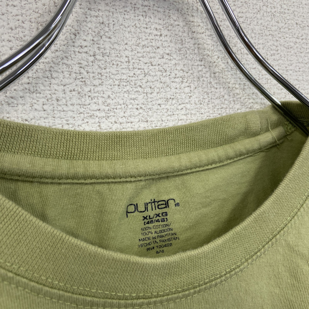 puritan　半袖スポーツプリントTシャツ　レトロデザイン　ゴルフ　クルーネック　緑　グリーン　XL/XGサイズ　古着