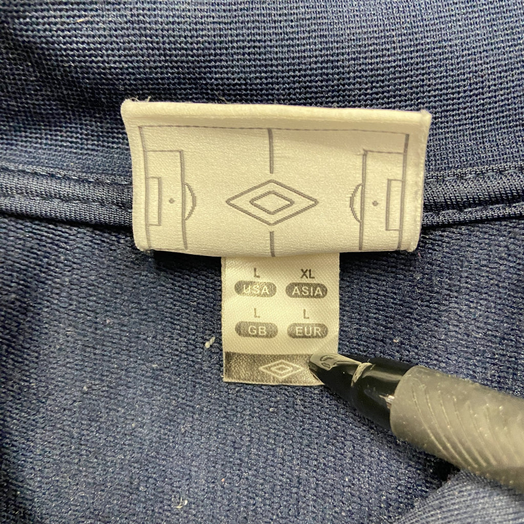 UMBRO　アンブロ　ハーフジップトラックジャケット/ジャージ　紺　ネイビー　XLサイズ　古着