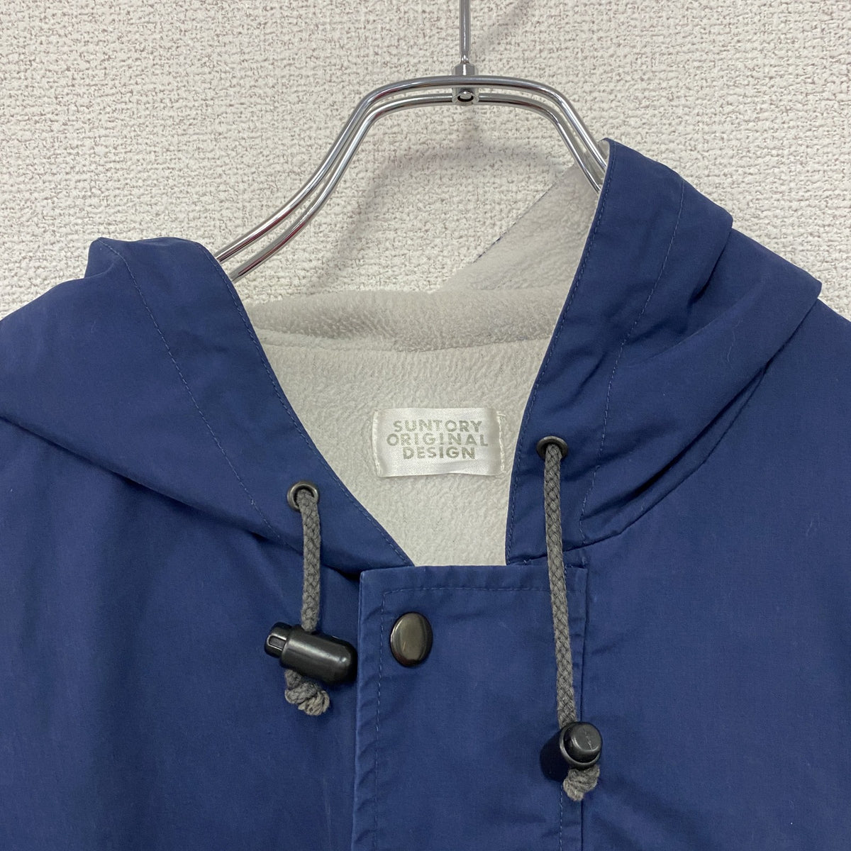 SUNTORY　サントリー　BOSS　ボスジャン　フード付きブルゾン　紺　ネイビー　古着