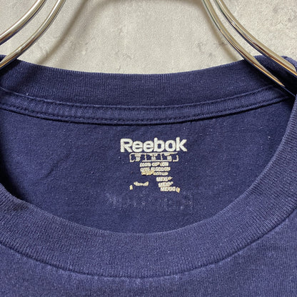 古着 used　Reebok　リーボック　NHL　モントリオール・カナディアンズ　半袖ロゴプリントTシャツ　ネイビー　Lサイズ