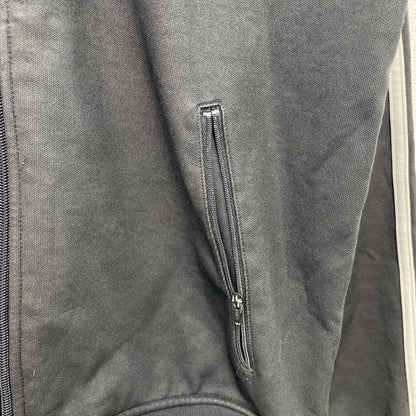 adidas　アディダス　トラックジャケット/ジャージ　トレフォイルロゴ　黒　ブラック　Lサイズ