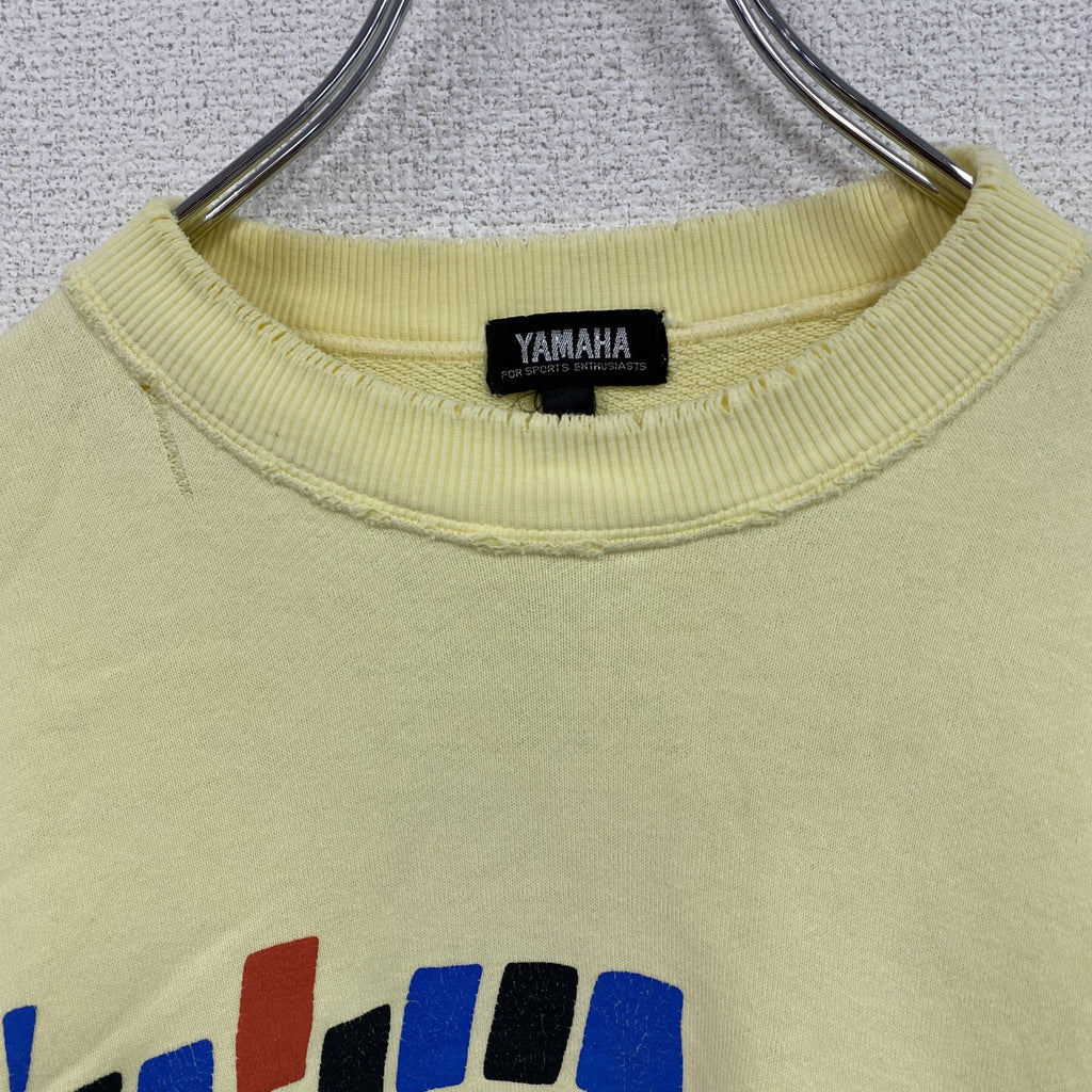 古着 used　90s～　YAMAHA　ヤマハ　スウェット/トレーナー　ヴィンテージ　黄色　イエロー　Mサイズ