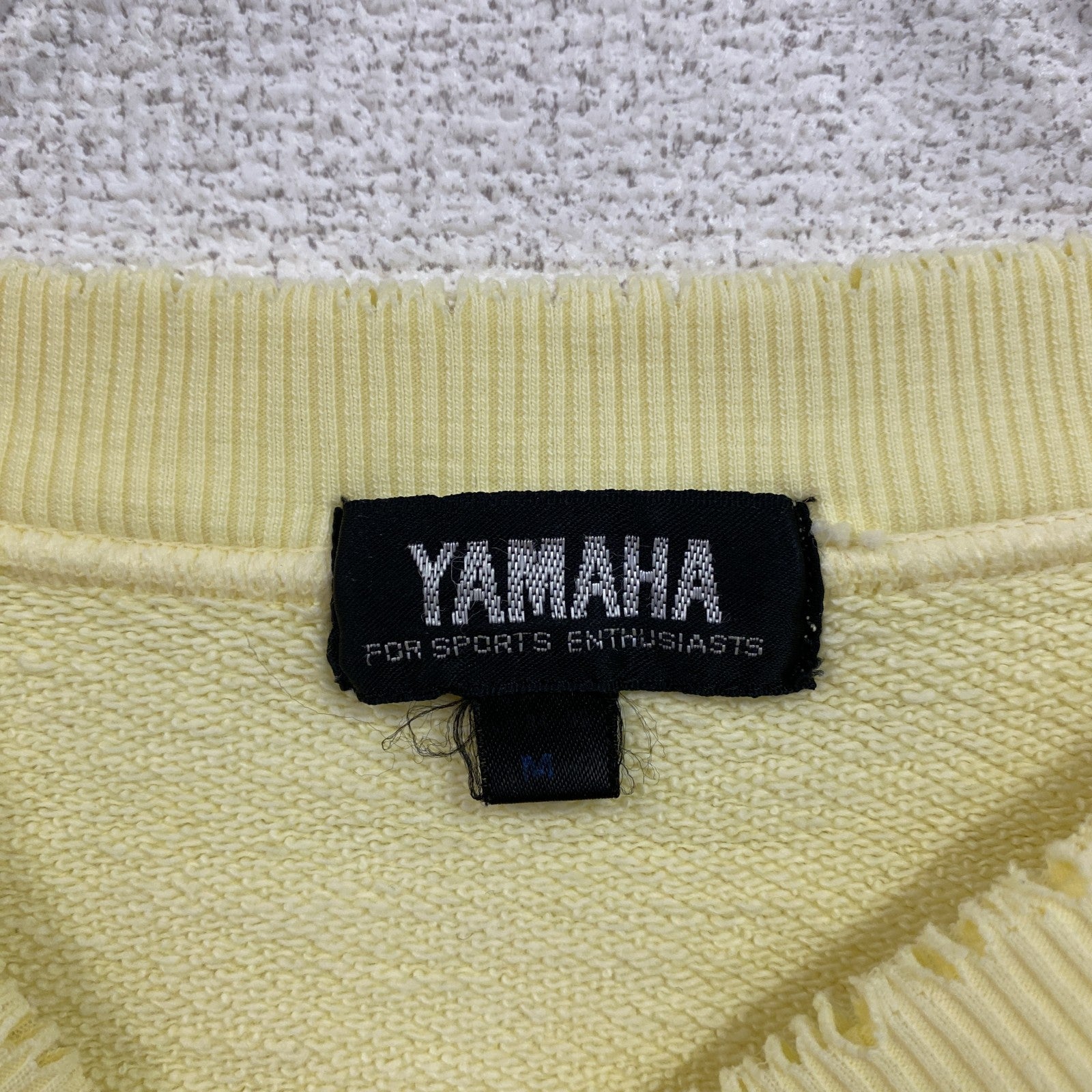 古着 used　90s～　YAMAHA　ヤマハ　スウェット/トレーナー　ヴィンテージ　黄色　イエロー　Mサイズ