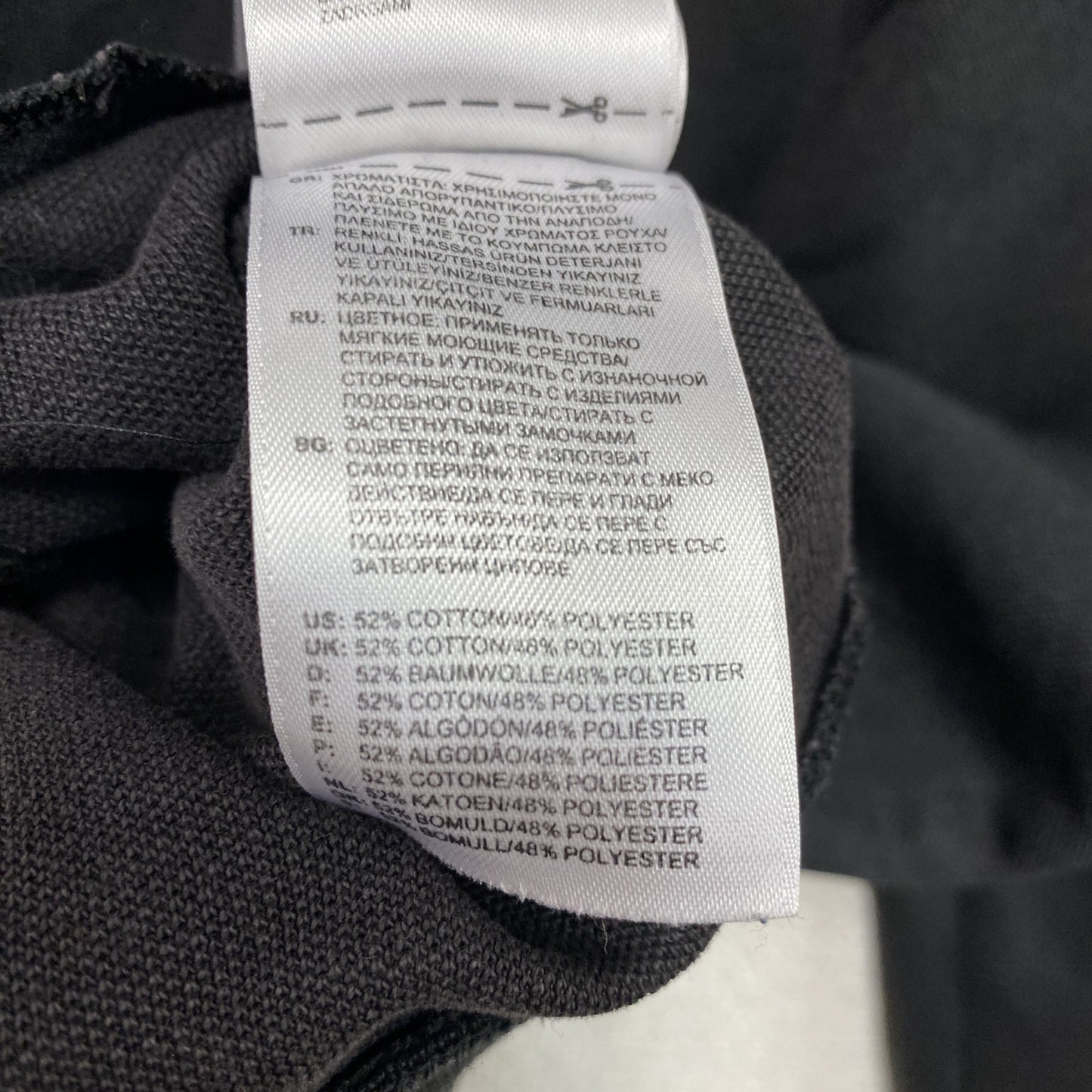 adidas　アディダス　トラックジャケット/ジャージ　トレフォイルロゴ　黒　ブラック　Lサイズ