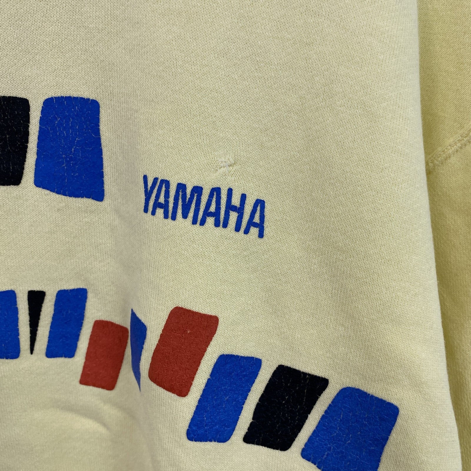 古着 used　90s～　YAMAHA　ヤマハ　スウェット/トレーナー　ヴィンテージ　黄色　イエロー　Mサイズ
