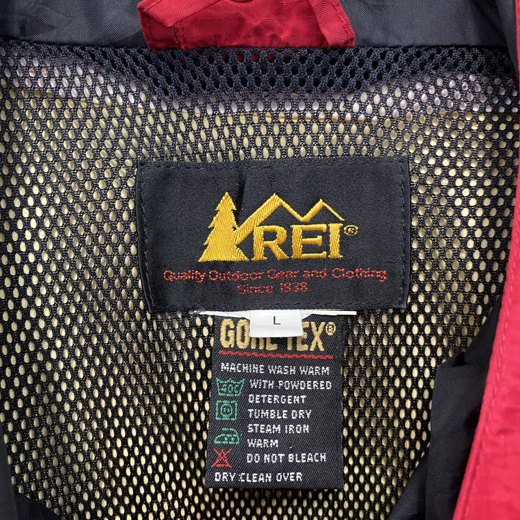 REI　アールイーアイ　GORE-TEX　マウンテンパーカー　赤　レッド　Lサイズ　古着