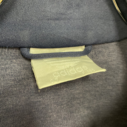 80s～　adidas　アディダス　トラックジャケット/ジャージ　トレフォイルロゴ　ヴィンテージ　紺　ネイビー　