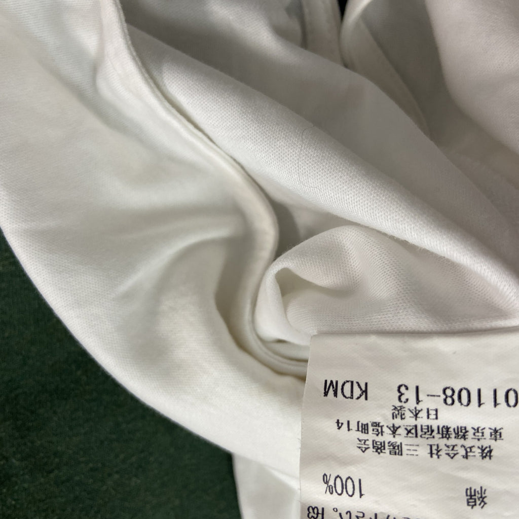 BURBERRY　バーバリー　半袖ハーフボタンシャツ　白　ホワイト　Mサイズ　古着