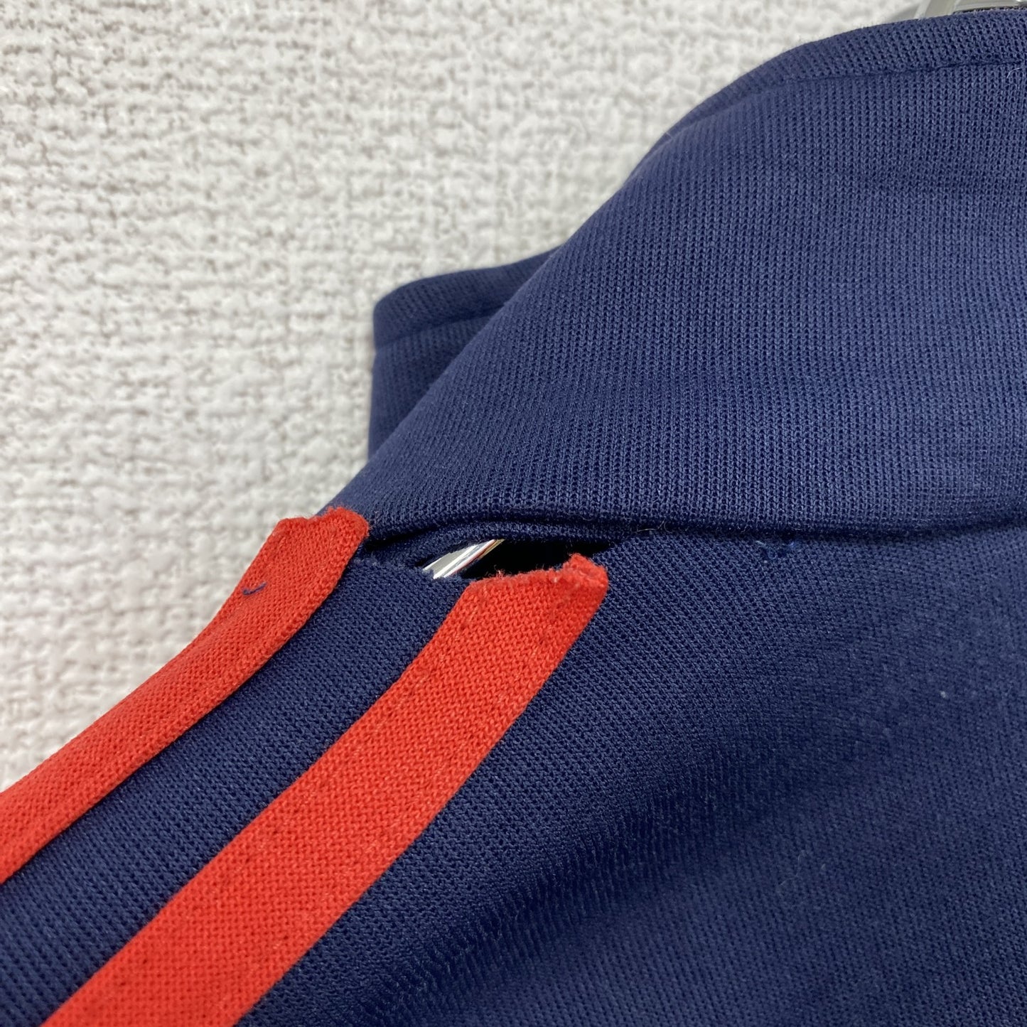 80s～　adidas　アディダス　トラックジャケット/ジャージ　トレフォイルロゴ　ヴィンテージ　紺　ネイビー　