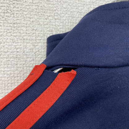 80s～　adidas　アディダス　トラックジャケット/ジャージ　トレフォイルロゴ　ヴィンテージ　紺　ネイビー　