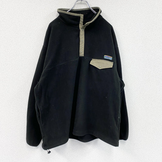 FREAK’S STORE　フリークスストア　ハーフボタンフリースプルオーバー　黒　ブラック