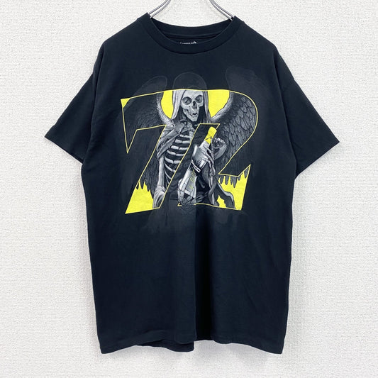 古着 used　METALLICA　メタリカ　半袖バンドプリントTシャツ　ロック　レトロ　クルーネック　黒　ブラック　Lサイズ