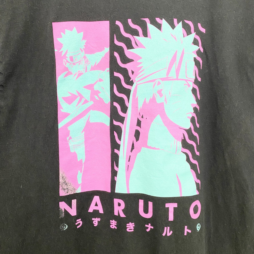 00s　NARUTO　うずまきナルト疾風伝　メキシコ製　半袖アニメキャラプリントTシャツ　ヴィンテージ　Mサイズ　古着