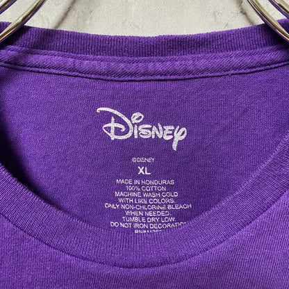 古着 used　Disney　ディズニー　半袖公式キャラクタープリントTシャツ　ミッキー　紫　ビッグシルエット　XLサイズ