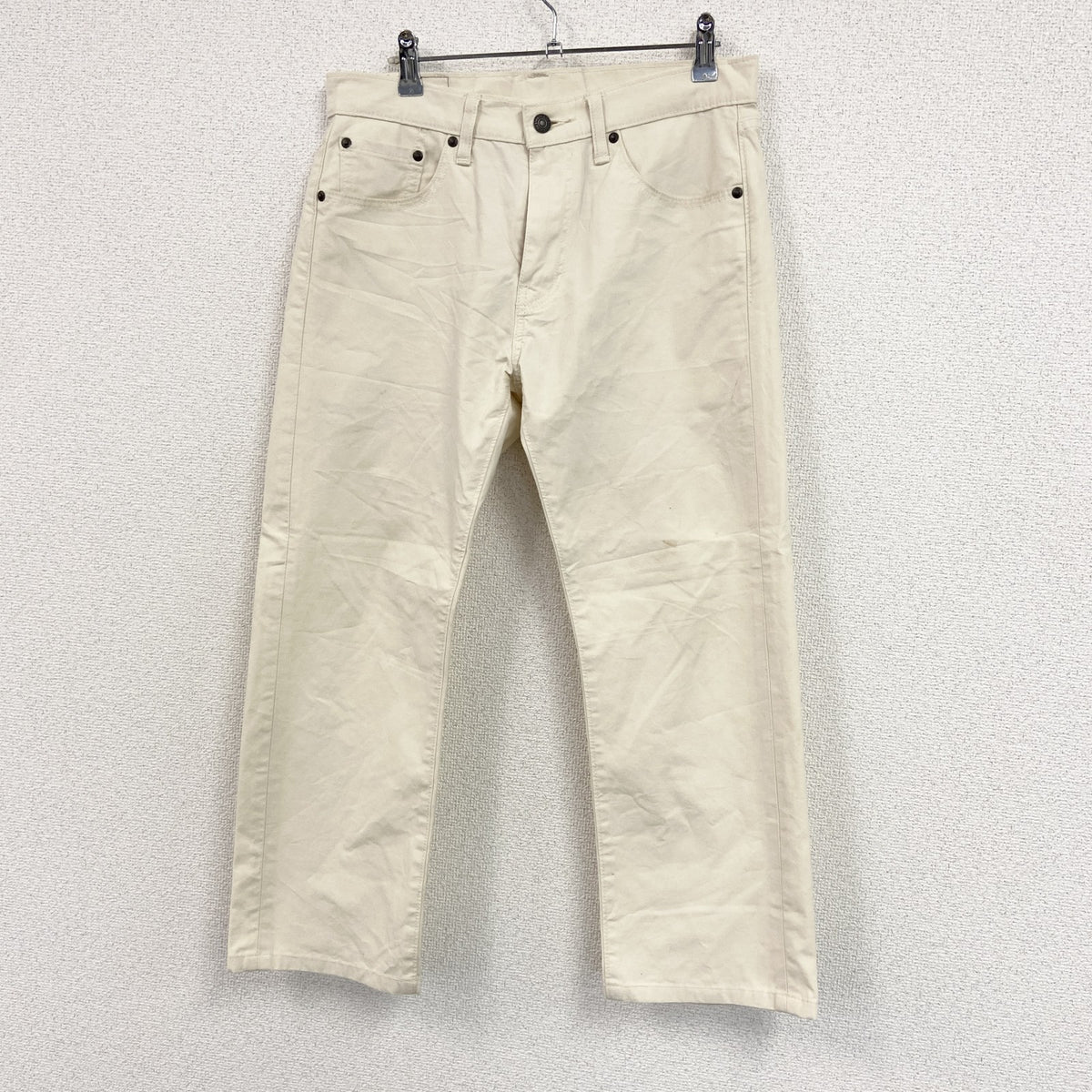Levi's　リーバイス　505　チノパンツ　ジップフライ　白　ホワイト　W32サイズ　古着