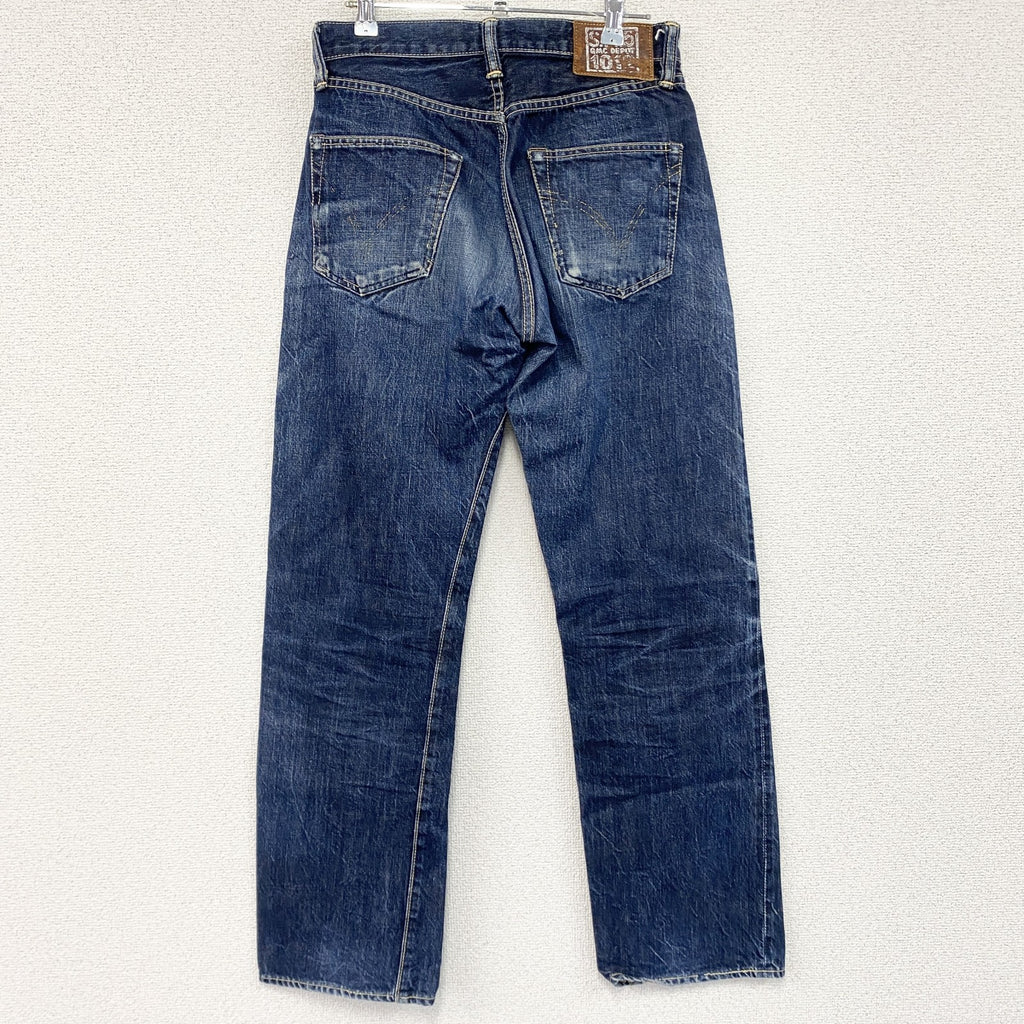 The REAL McCoyS　ザリアルマッコイズ　デニムパンツ/ジーンズ　縦落ち　フェード　ジップフライ　インディゴ　古着