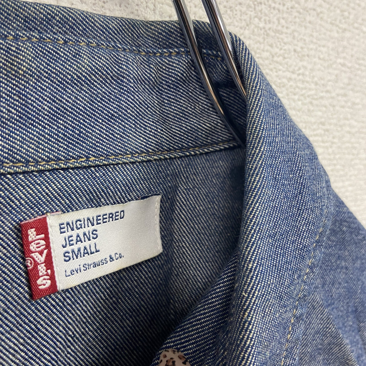 Levi's　リーバイス　長袖デニムシャツ　インディゴ　Sサイズ　古着