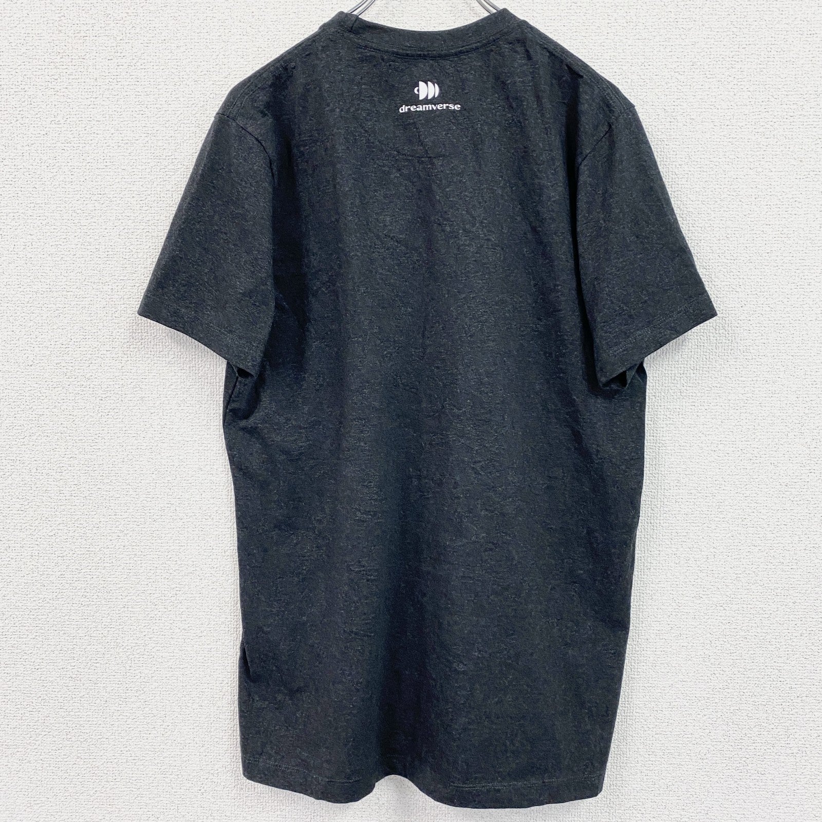 ローリングストーンズ　半袖バンドプリントTシャツ　レトロデザイン　クルーネック　口　舌　黒　ブラック　Mサイズ　古着