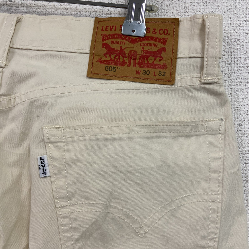 Levi's　リーバイス　505　チノパンツ　ジップフライ　白　ホワイト　W32サイズ　古着