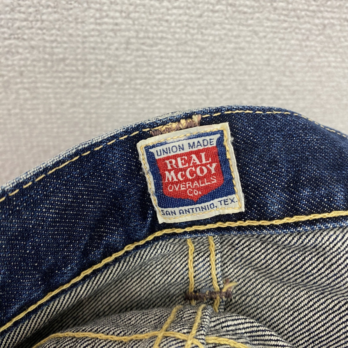 The REAL McCoyS　ザリアルマッコイズ　デニムパンツ/ジーンズ　縦落ち　フェード　ジップフライ　インディゴ　古着