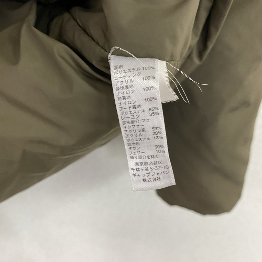 GAP　ギャップ　ダウンジャケット　ダウン90％　カーキ　Mサイズ　古着