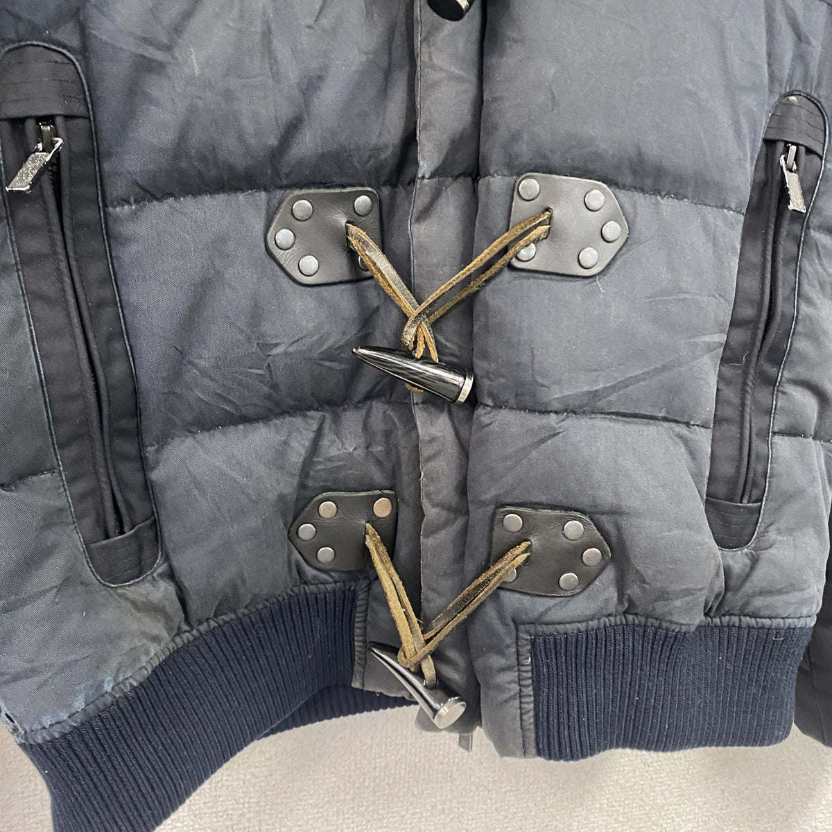 EMPORIO ARMANI　エンポリオアルマーニ　ダッフルデザインダウンジャケット　紺　ネイビー　古着