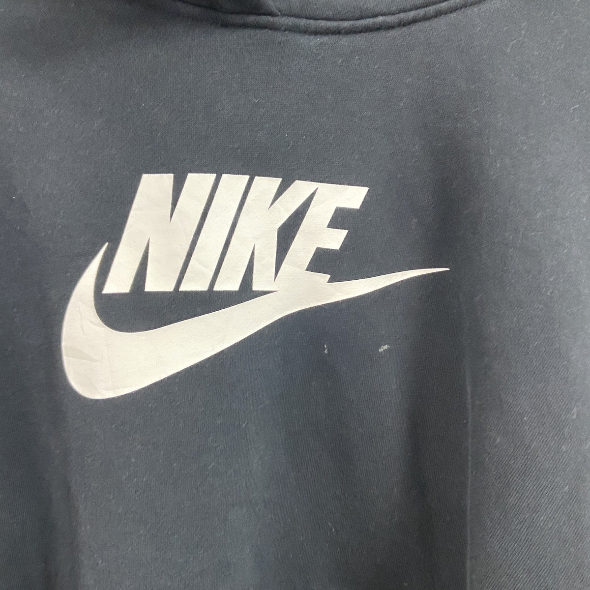 NIKE　ナイキ　パーカー/フーディー　デカロゴ　スウッシュ　黒　ブラック　1Xサイズ　古着