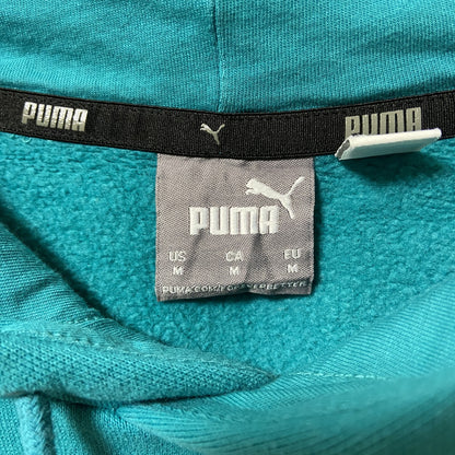 古着 used　puma プーマ　長袖パーカー　フード付きスウェット　ワンポイントロゴプリント　プルオーバー　Mサイズ