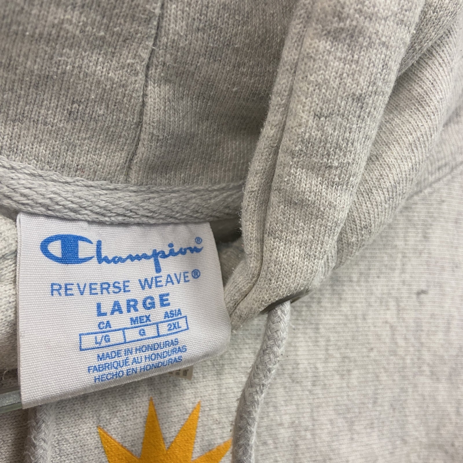 Champion　チャンピオン　リバースウィーブ　スウェットパーカー/フーディー　霜降りグレー　Lサイズ　古着