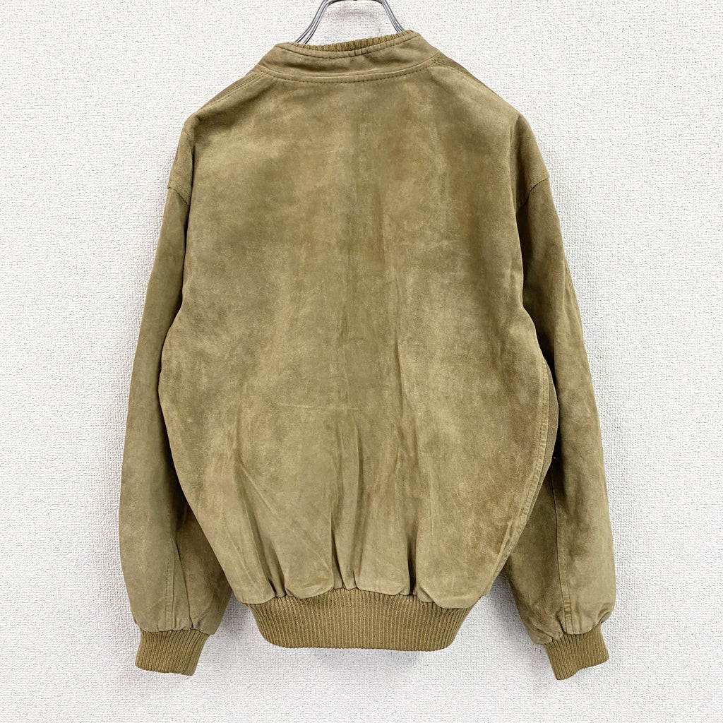 HIGH CLASS LEATHER WEAR　ハイクラスレザーウェア　レザージャケット　レザーブルゾン　ヴィンテージ　キャメル　LLサイズ　古着