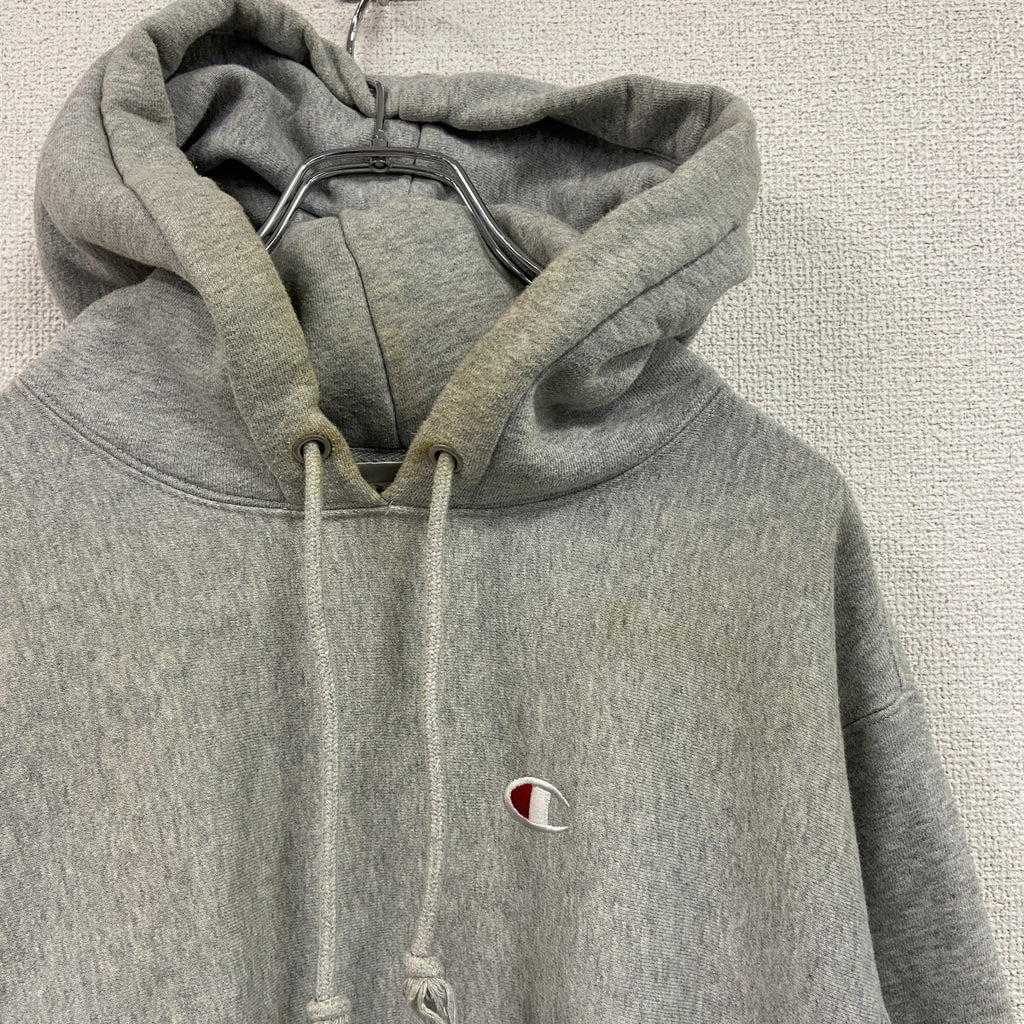 Champion　チャンピオン　リバースウィーブ　スウェットパーカー/フーディー　灰色　グレー　Mサイズ　古着