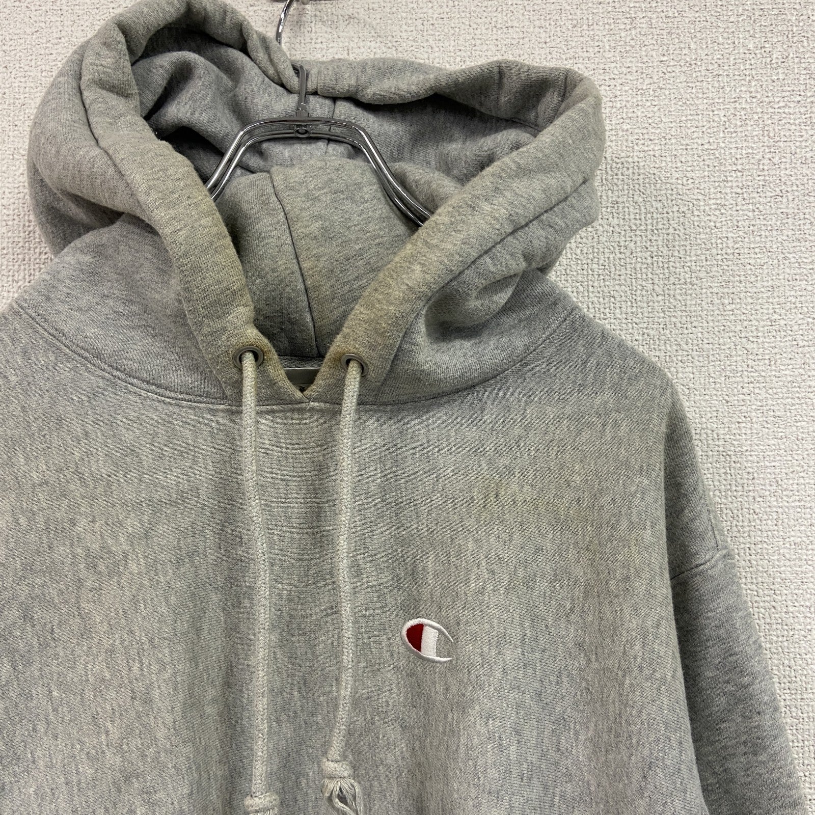 Champion　チャンピオン　リバースウィーブ　スウェットパーカー/フーディー　灰色　グレー　Mサイズ　古着