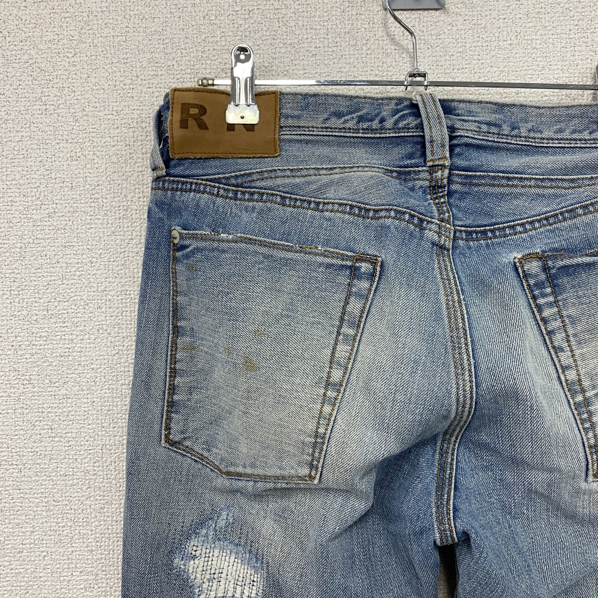 R.NEWBOLD　アールニューボールド　デニムパンツ/ジーンズ　ジップフライ　インディゴ　Sサイズ　古着