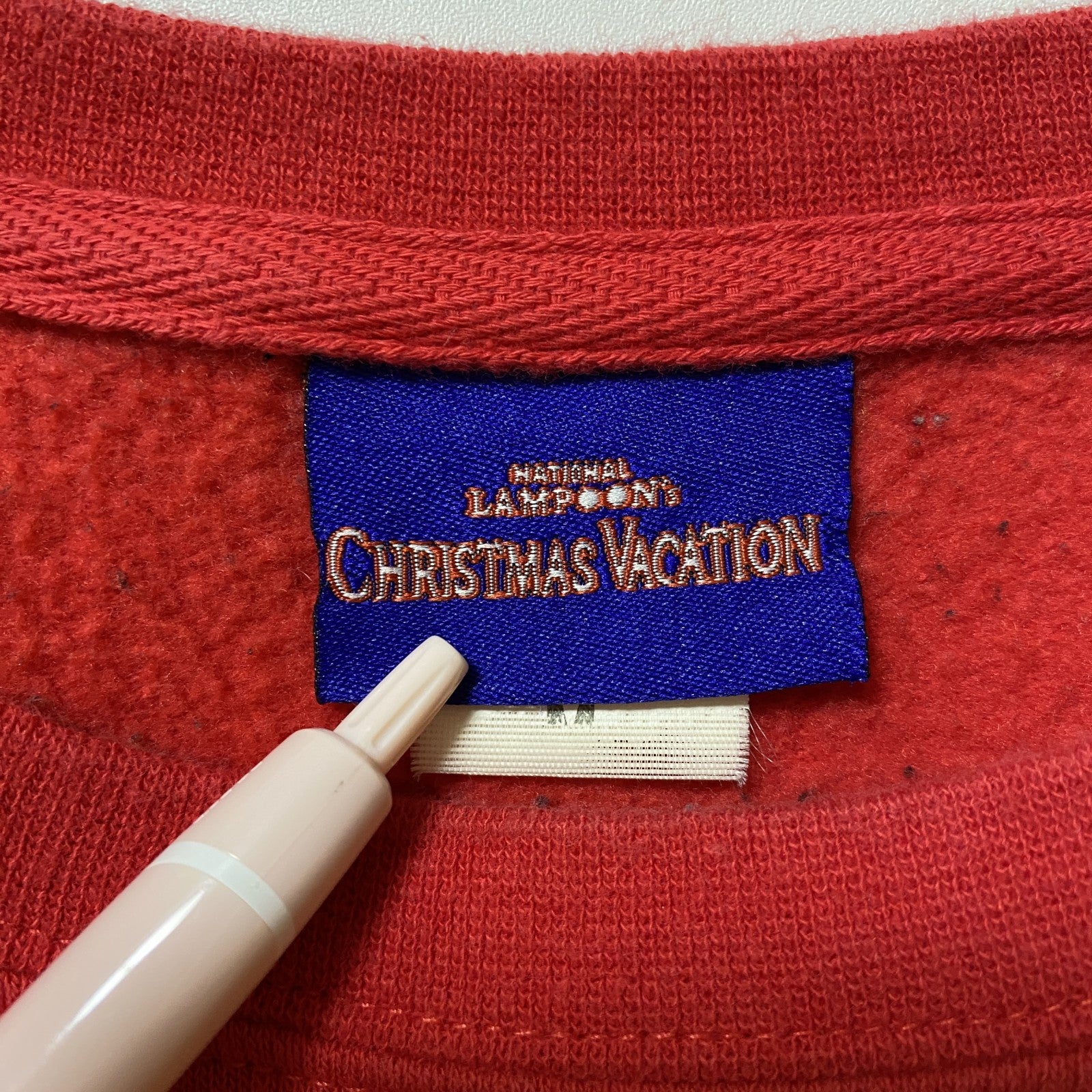 CHRISTMASVACATION　ナショナル・ランプーン　クリスマス・バケーション　ムービースウェット/トレーナー　レッド　Mサイズ　古着