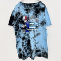 半袖アニメプリントTシャツ　僕のヒーローアカデミア　轟　タイダイ　水色　クルーネック　レトロデザイン　Mサイズ　古着