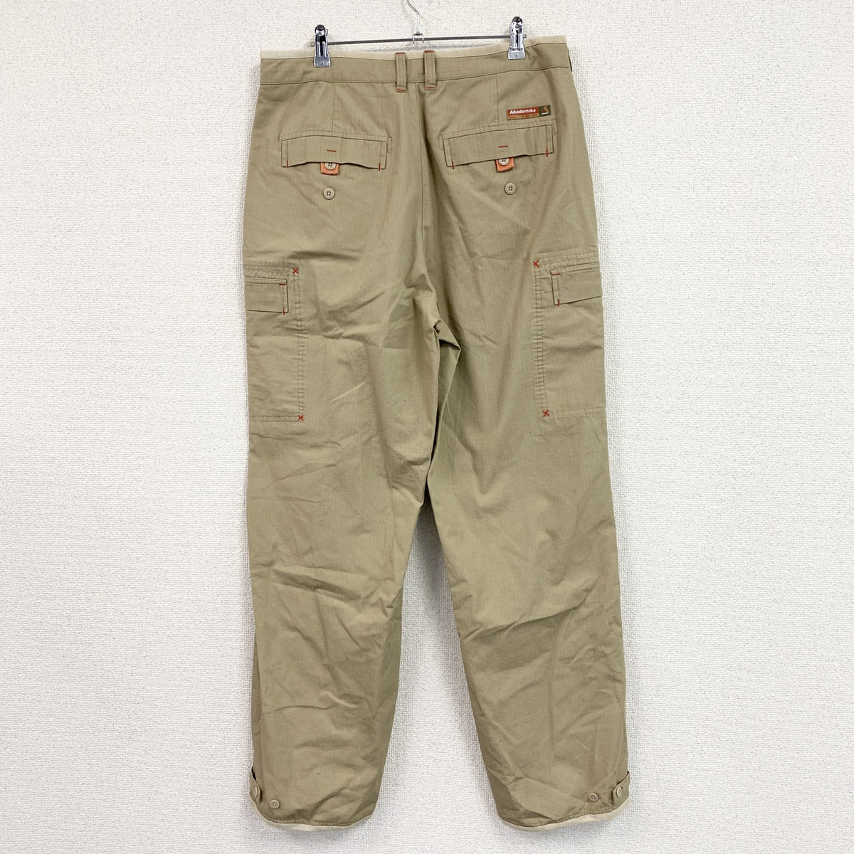 00s　Akademiks　アカデミクス　カーゴパンツ　ヴィンテージ　ベージュ　Lサイズ　古着