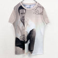 半袖フォトプリントTシャツ　グラフィッククルーネックT　ヴィンテージ　レトロデザイン　Lサイズ　古着
